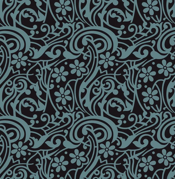Seamless abstract floral pattern design