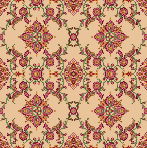 Seamless pattern with traditional Asian design elements