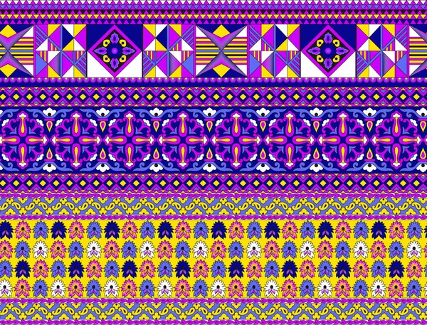 Απρόσκοπτη Φωτεινό Χρώμα Περίγραμμα Παραδοσιακά Ασιατικά Στοιχεία Σχεδιασμού — Φωτογραφία Αρχείου