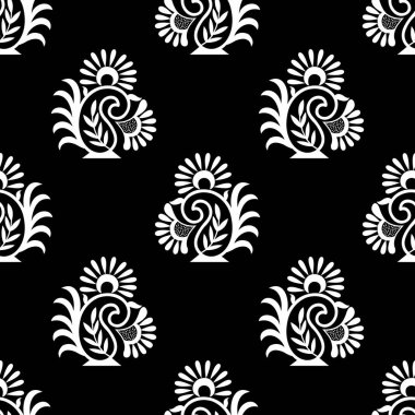 Kusursuz geleneksel Asya şal desenli