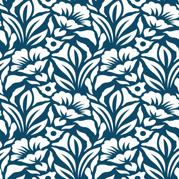 Design de padrão floral abstrato sem costura — Vetor de Stock