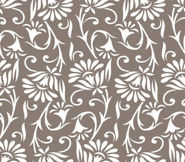 Diseño de patrón de flor de vector inconsútil — Archivo Imágenes Vectoriales