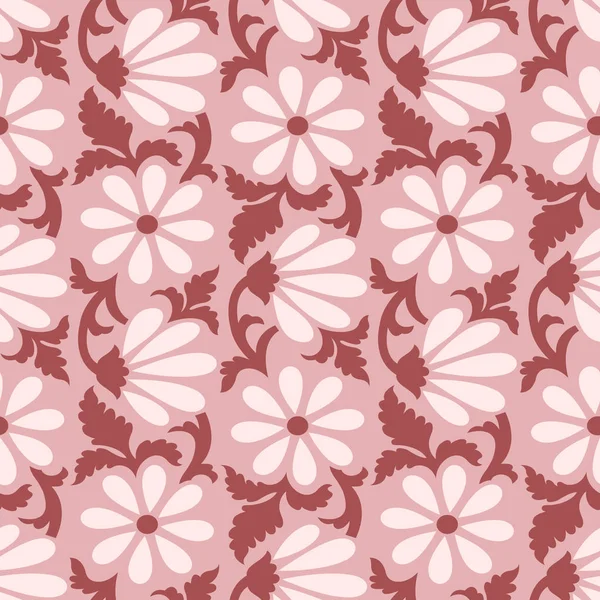 Diseño de patrón floral simple sin costuras — Vector de stock