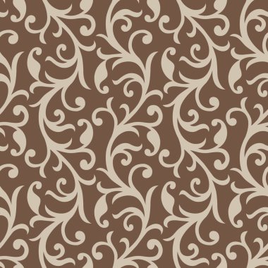 Kusursuz, eski, girdap şeklinde çiçek deseni.