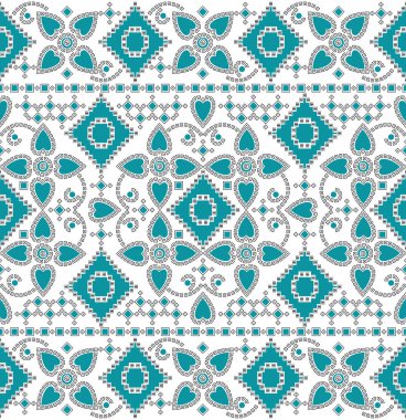 Beyaz arka planda kusursuz kabile sınır tasarımı