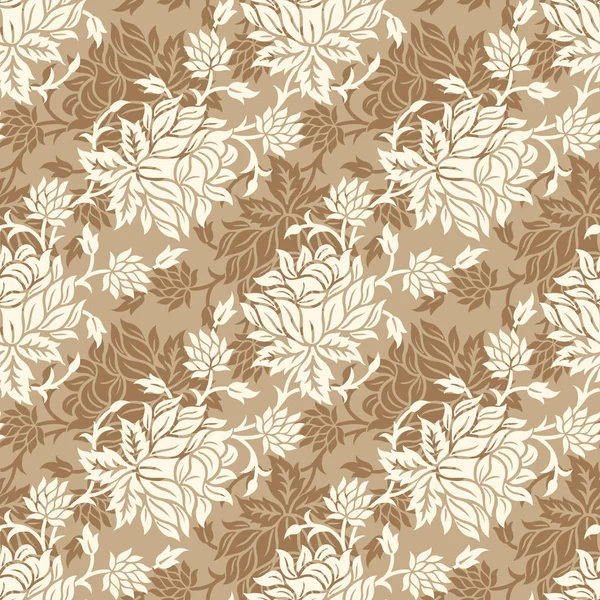 Seamless Vintage Floral Pattern Design — Stock Vector