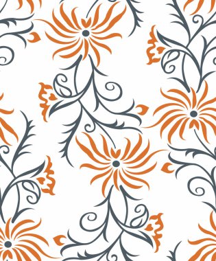 Dikişsiz tasarlamak vektör çiçek desenli