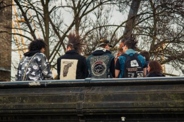 Londra, Ocak 2016: Camden Town bölgesinde serseriler.
