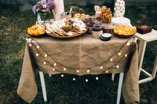 Casamento Mesa Buffet Livre — Fotografia de Stock