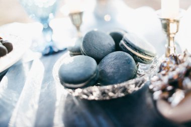 güzel düğün günü dekorasyon, Masa seti 