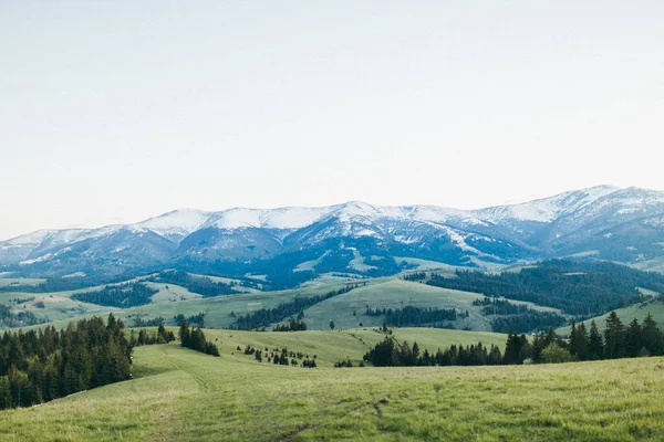 Şaşırtıcı Görünümü Dağlara Güzel Manzara — Stok fotoğraf