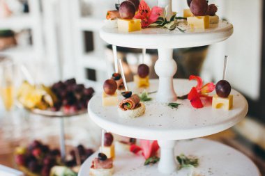 Düğün için düzenleme masa, yakın çekim