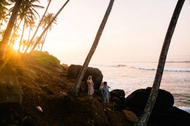 Mutlu tatiller, Sri Lanka genç Çift