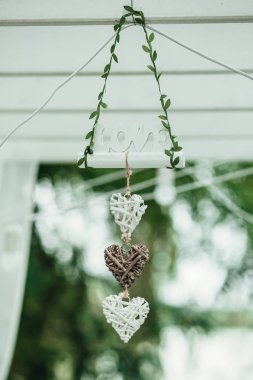 Düğün dekorasyon çiçek ve kafes dışında töreni için