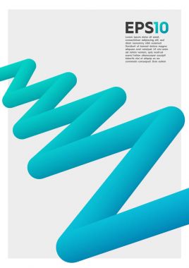 3D soyut renkli şekil