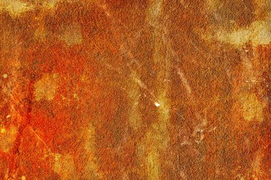 Kahverengi çimento duvar doku yüzeyi ağır leke ile