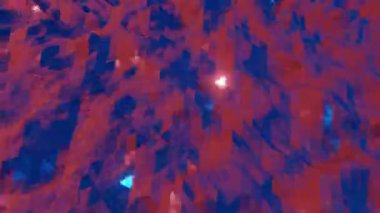 Çokgen üçgen şekilli modern arkaplan. Kusursuz döngü 3D görüntüleme 4k içinde.