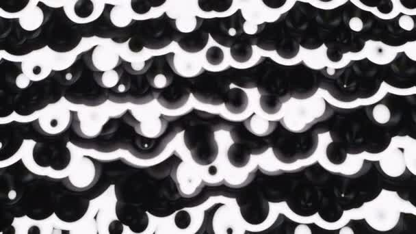 Wavy surface bubbles animated texture. — Stok video