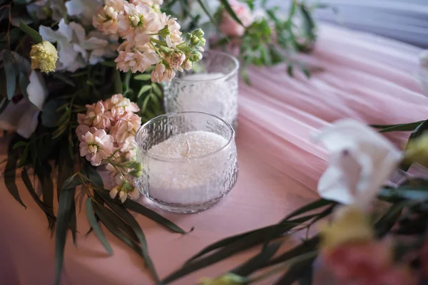 Mesa de boda y florística . — Foto de Stock