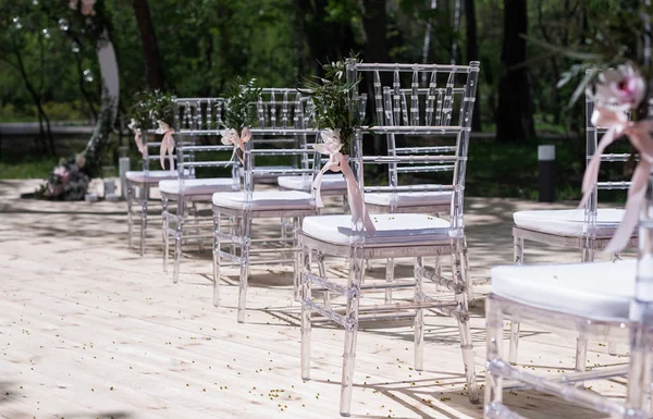 Ceremonia de boda al aire libre en verano — Foto de Stock