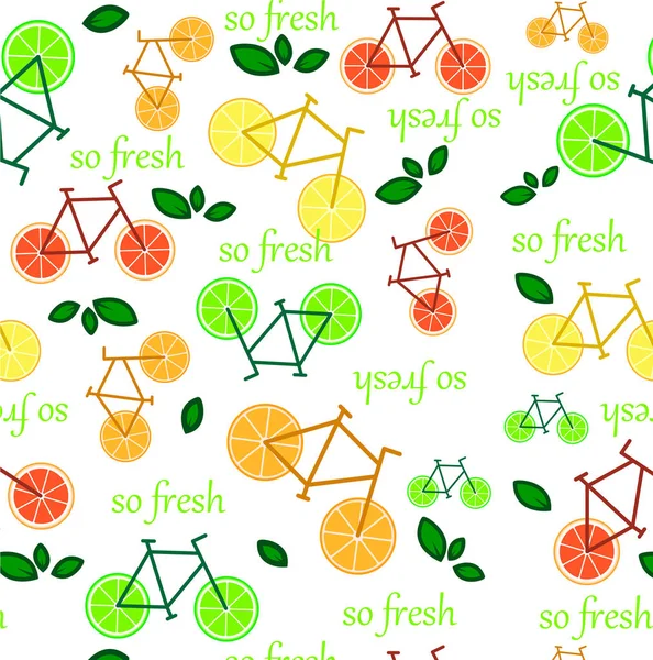 Wzór Pomarańczy Grejpfruta Limonki Cytryny Liści Ilustracja Tekstury — Zdjęcie stockowe