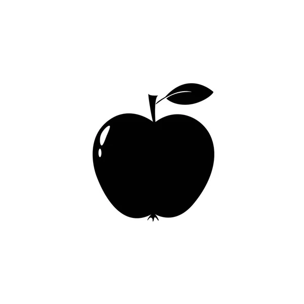 Icono de Apple aislado sobre fondo blanco . — Vector de stock