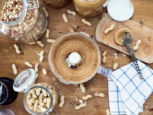home made karışımlı fıstık ezmesi