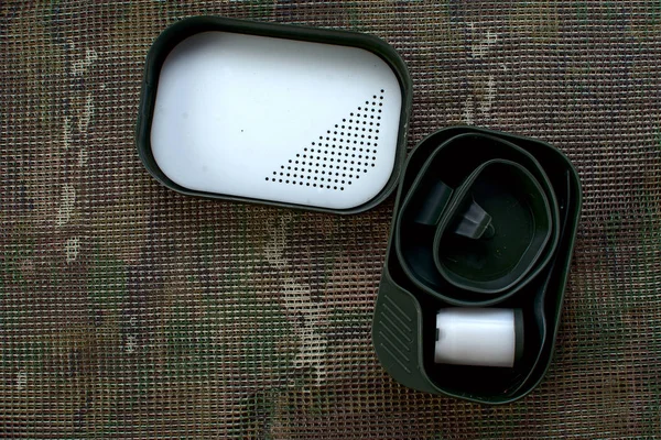 Sofra trekking yalan için bir çoklu desen backgro set
