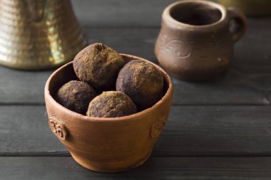 Vegan tatlılar. Çiğ gıda için şeker.