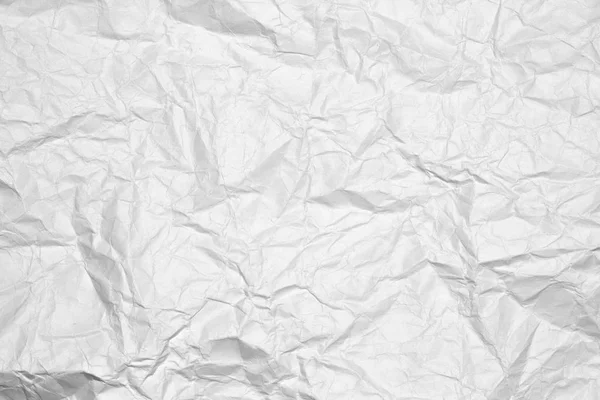 Tło Białe Zmięty Papier — Zdjęcie stockowe