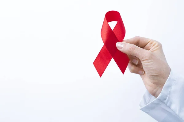 Red Ribbon Världsaidsdagen — Stockfoto