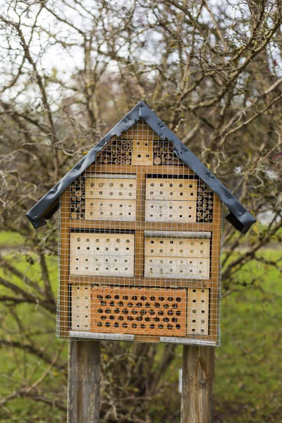 Inseto Madeira Casa Decorativa Bug Hotel — Fotografia de Stock