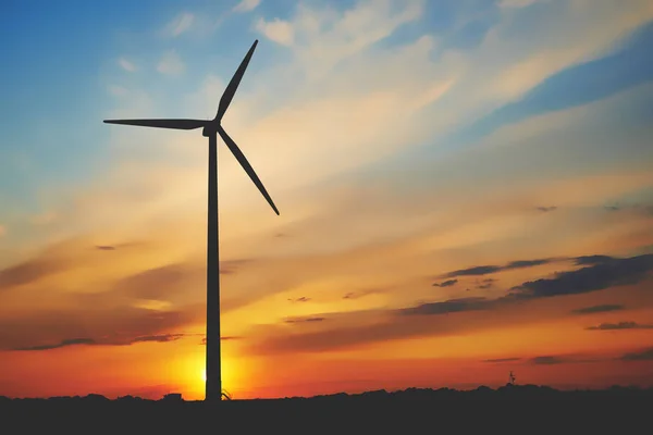 Wind Farm Turning Sky — Stock Photo, Image