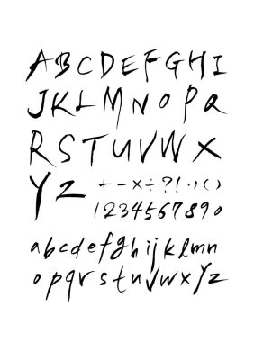 vektör yazı tipleri / el yazısı kaligrafi 