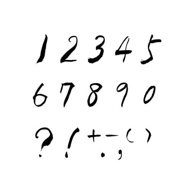 vektör yazı tipleri / el yazısı kaligrafi 