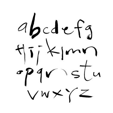 vektör yazı tipleri / el yazısı kaligrafi 