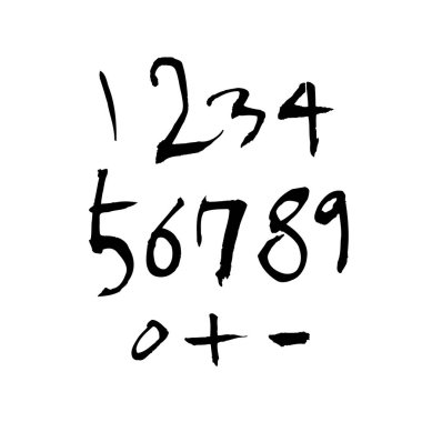 vektör yazı tipleri / el yazısı kaligrafi 