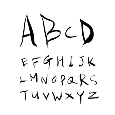 vektör yazı tipleri / el yazısı kaligrafi 