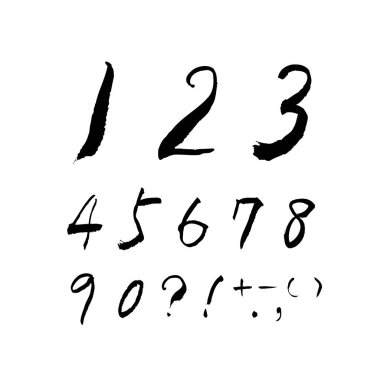 vektör yazı tipleri / el yazısı kaligrafi 