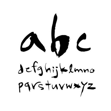 vektör yazı tipleri / el yazısı kaligrafi 
