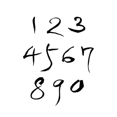 vektör yazı tipleri / el yazısı kaligrafi 