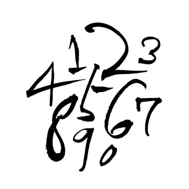 vektör yazı tipleri / el yazısı kaligrafi 