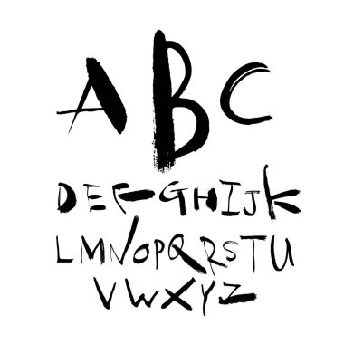 vektör yazı tipleri / el yazısı kaligrafi 