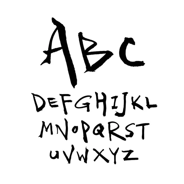 Vectorlettertypen Handgeschreven Kalligrafie — Stockvector