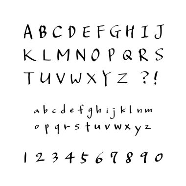 vektör yazı tipleri / el yazısı kaligrafi