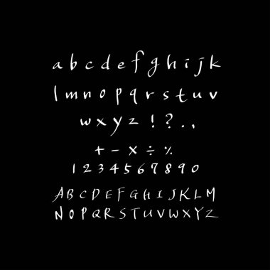 vektör yazı tipleri / el yazısı kaligrafi