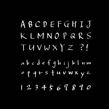 vektör yazı tipleri / el yazısı kaligrafi