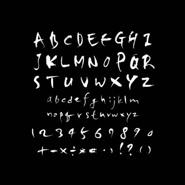 vektör yazı tipleri / el yazısı kaligrafi