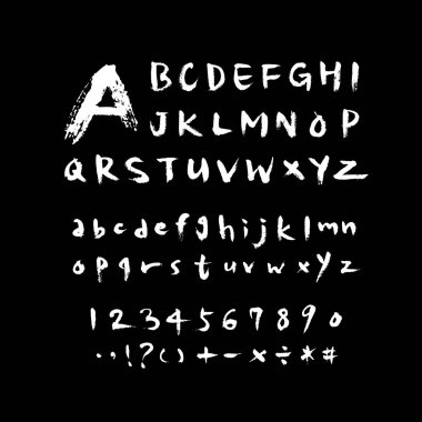 vektör yazı tipleri / el yazısı kaligrafi