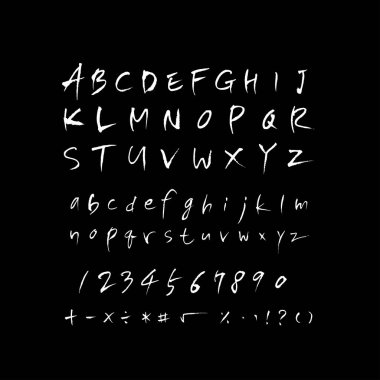 vektör yazı tipleri / el yazısı kaligrafi